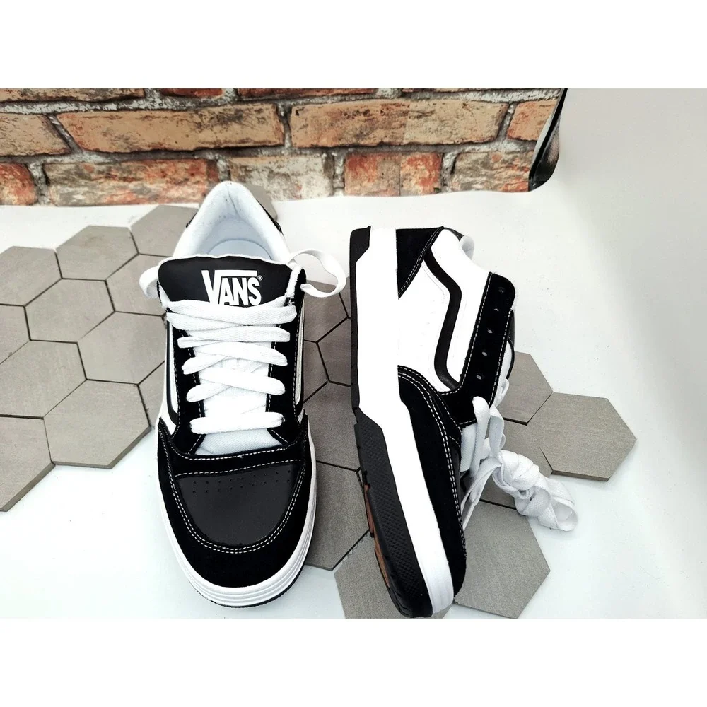 VANS Hylane Black White Men Sz 10.5 Chunky Skate Sneaker Old Skool Knu - Picture 9 of 12